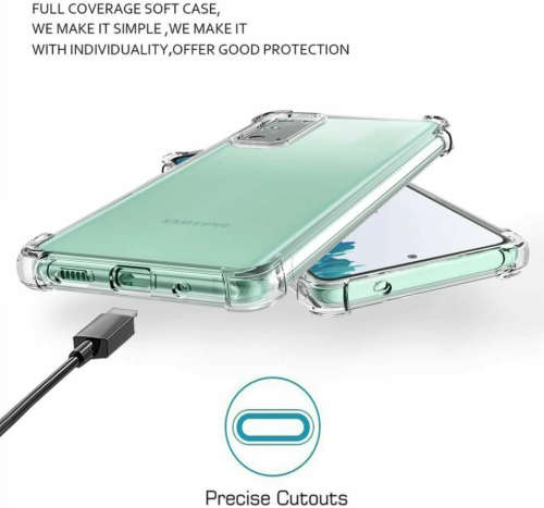 Samsung Galaxy S20 FE 5G Case Clear Shockproof Flexible TPU Protective Cover