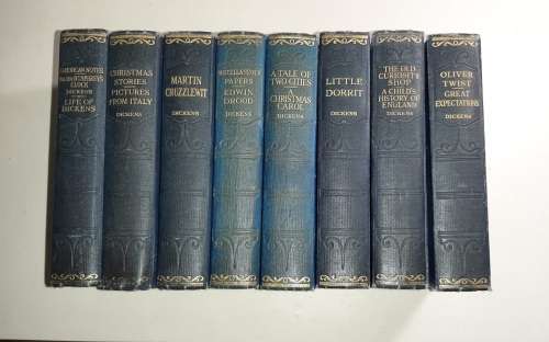 `Charles Dickens` Hazel, Wetson and Viney. set of 8 books