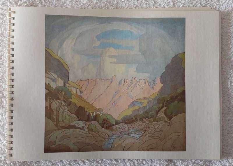 Aandenkingsbrosjure oor die Suid Afrikaanse Spoorwee se Pierneef skilderye