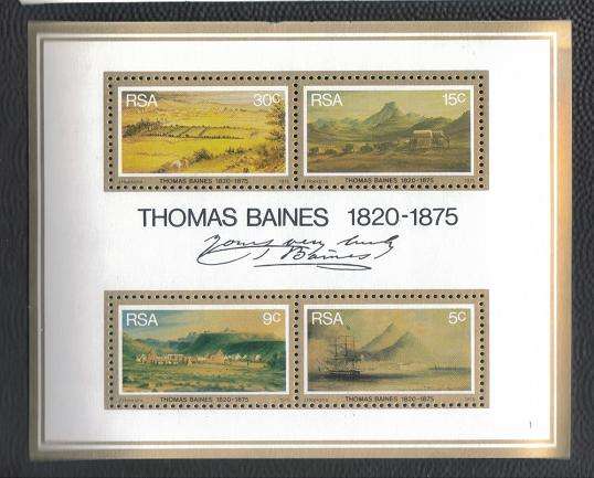 RSA 1976 MIN SHEET DEATH CEN OF THOMAS BAINES - 18 6 1975