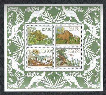 RSA 1982 MIN SHEET PREHISTORIC ANMALS - 1 12 1982