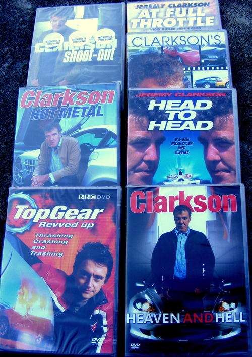 Jeremy Clarkson & Top Gear DVD's  (x6),  Free Shipping.