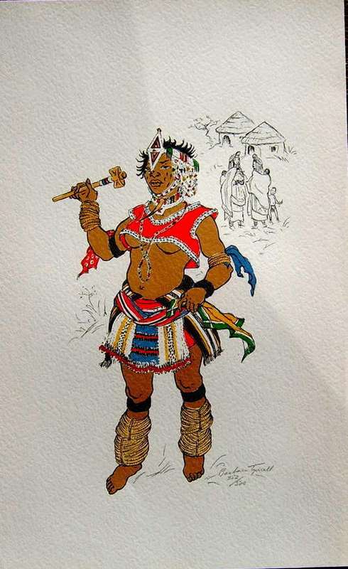 Barbara Tyrrell: Three Tribal Prints   (signed & numbered)