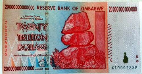 Zimbabwe  Trillion Dollars Series