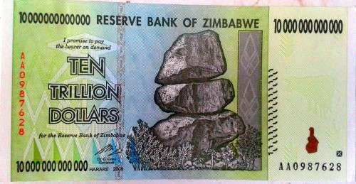 Zimbabwe  Trillion Dollars Series