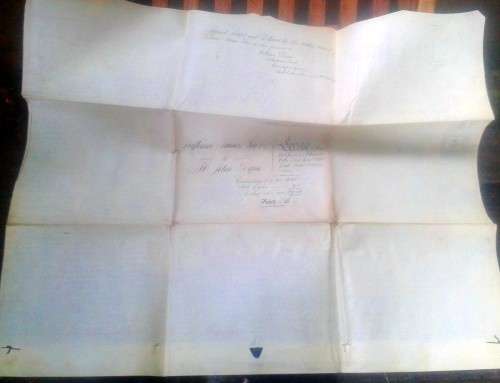 1859 Vellum Indenture with Seal
