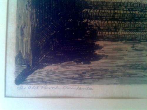 Tinus de Jongh- The Old Porch Constantia (signed )