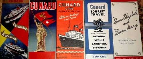 Cunard Line Brochures