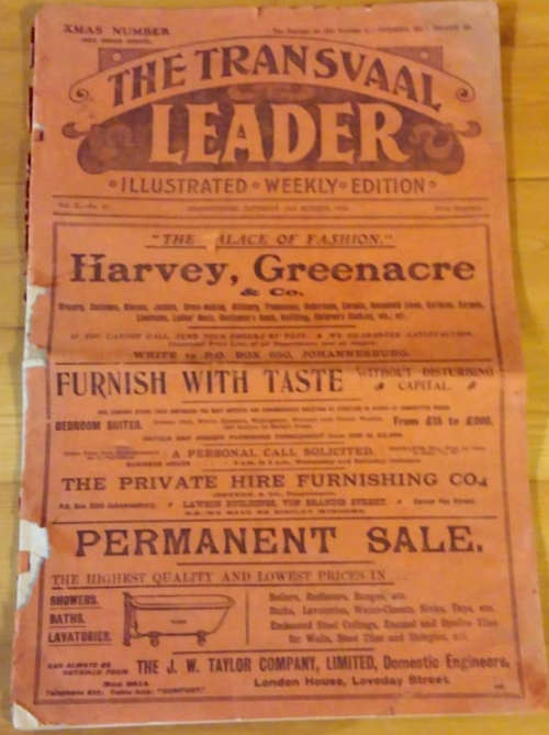 The Transvaal Leader- 1905
