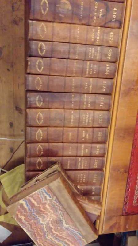 Set : Leather-Bound Books (1880-1910)