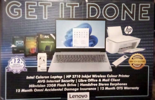 Lenovo Bundle (laptop, printer, accessories)