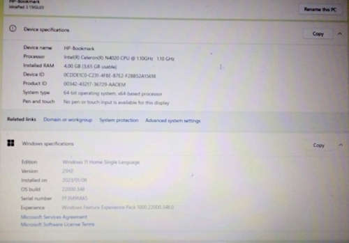 Lenovo Bundle (laptop, printer, accessories)