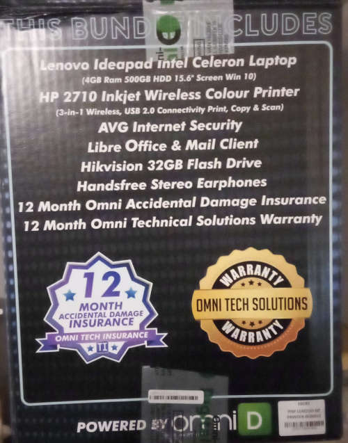Lenovo Bundle (laptop, printer, accessories)
