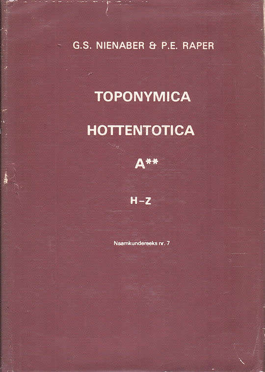 Toponymica Hottentotica