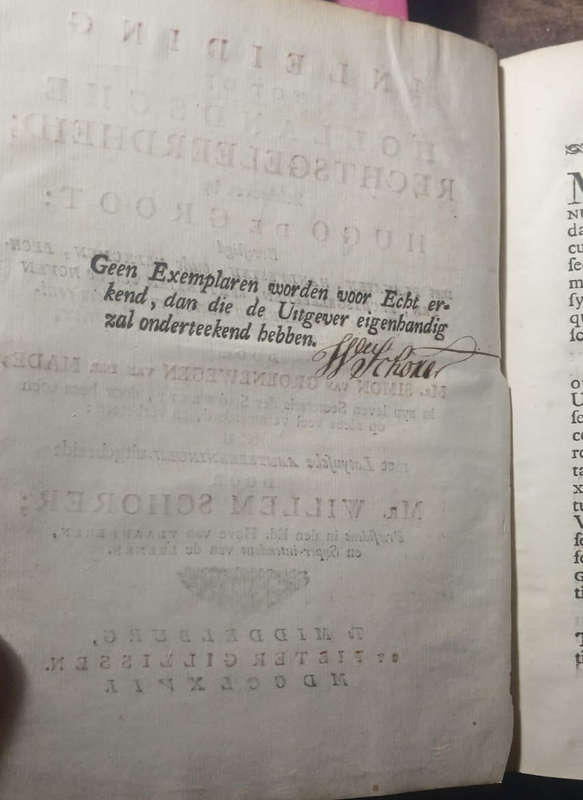 Inleiding tot de Hollandsche Rechtsgeleerdheid (Introduction to Dutch law) ( Hugo Grotius )  (1767)