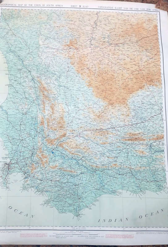 Map of The Union of South Africa - 10 large sheets (1935-7) - complete
