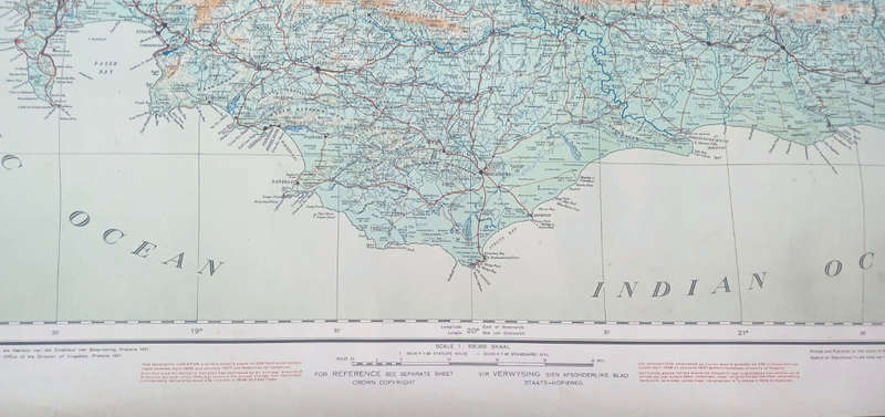 Map of The Union of South Africa - 10 large sheets (1935-7) - complete