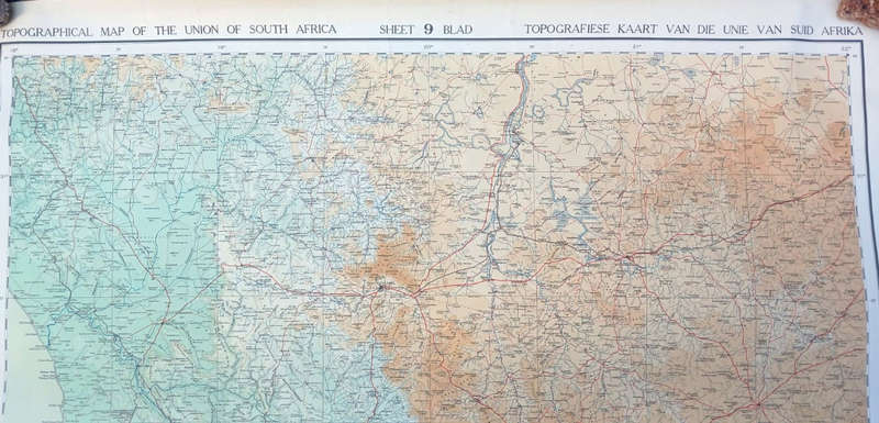 Map of The Union of South Africa - 10 large sheets (1935-7) - complete