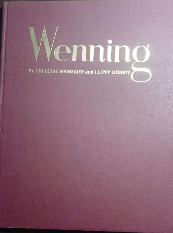 Wenning. SIGNED  & DATED BY GREGOIRE BOONZAIER