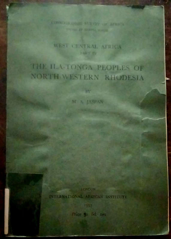 The Ila-Tongan Peoples of  North - Western Rhodesia (1953)