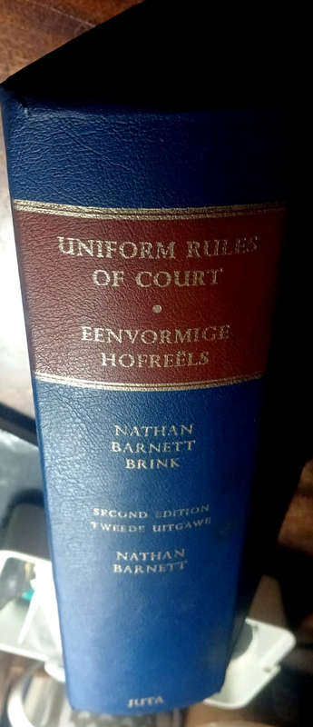 Uniform Rules of Court / Eenvormige Hofreels