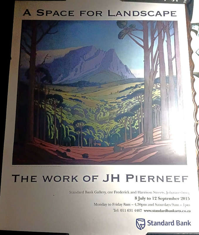 J.H. PIERNEEF: A SPACE FOR LANDSCAPE 2015 STANDARD BANK GALLERY EXHIBITION POSTER