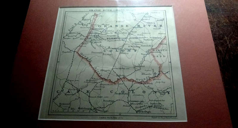 Map of the  Orange River Colony - 2 parts (1902)