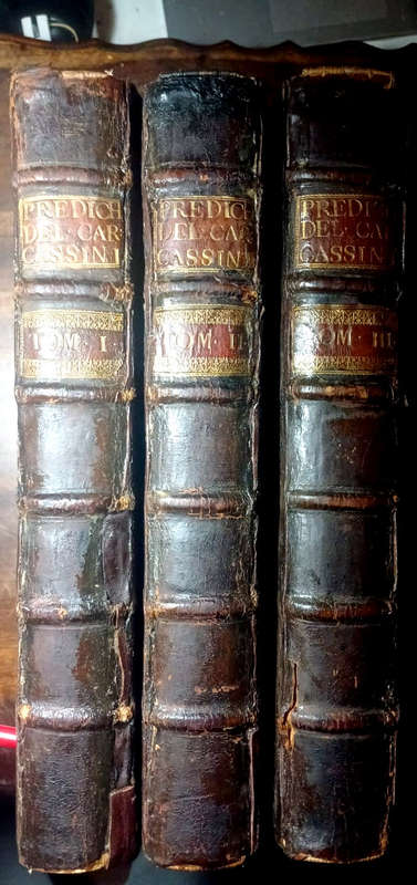 Delle Prediche Dette Nel Palazzo Apostolico Da Fra Francesco Maria d` Árezzo - three volumes (1713)