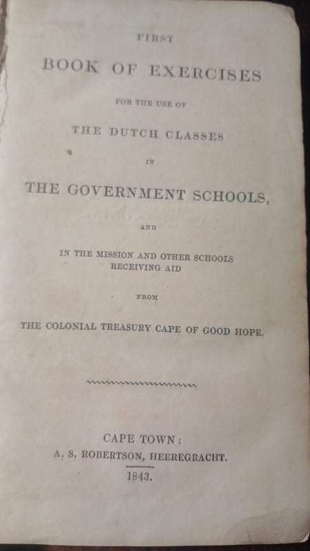 Dutch instruction in the government & mission schools funded by the cape of good hope (1843)