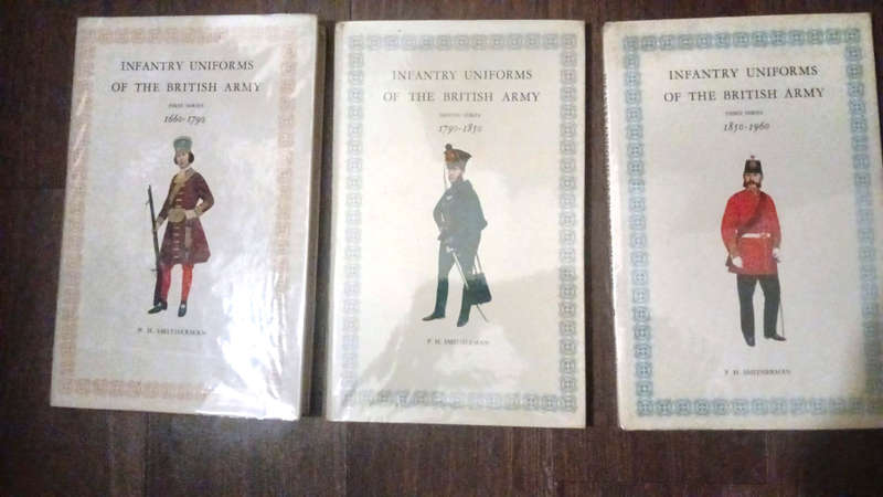 Infantry Uniforms of the British Army, 1660 - 1960 (three volumes)