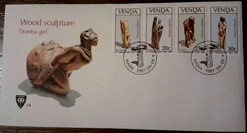 Venda Wood Sculpture First Day Cover