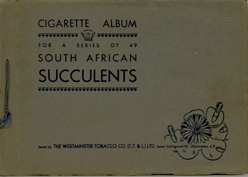 Cigarette Album for a series of 49 South African Succulents