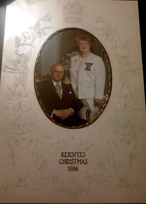 PW Botha Christmas Card 1986