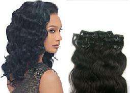 12"Curly/Wavy Clip on extensions-Human Hair