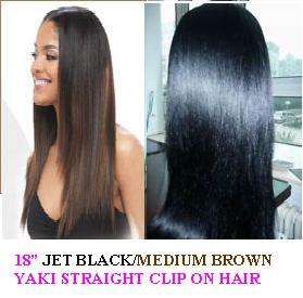 18" Yaki Weaving Straight Clip On Extensions
