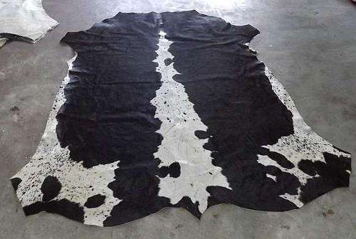 A grade Black and White Nguni skin