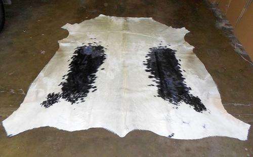 A grade black and white Nguni skin