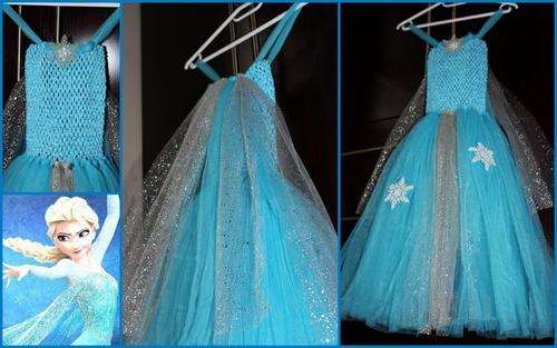 Frozen Elsa Tutu Dress - Fits 4-6Y