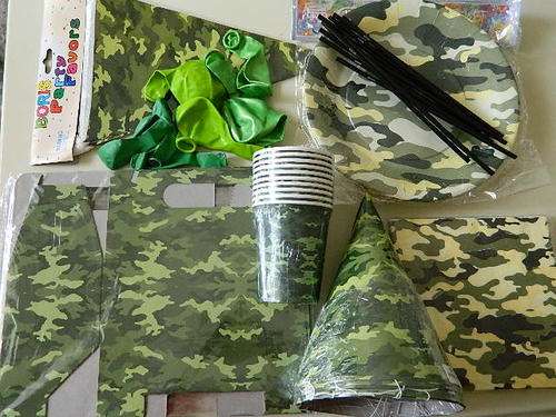 Kids Party Kit/ Pack - Army Theme