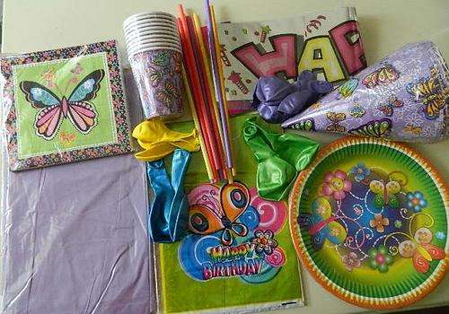 Kids Party Kit/ Pack - Butterfly Theme