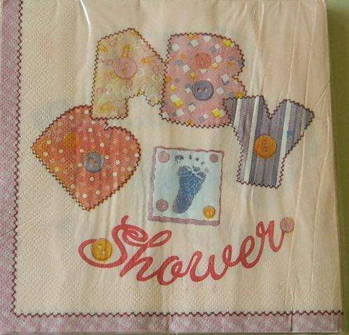 Serviette  - Baby Shower Girl