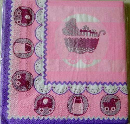 Serviette  - Baby Shower Girl