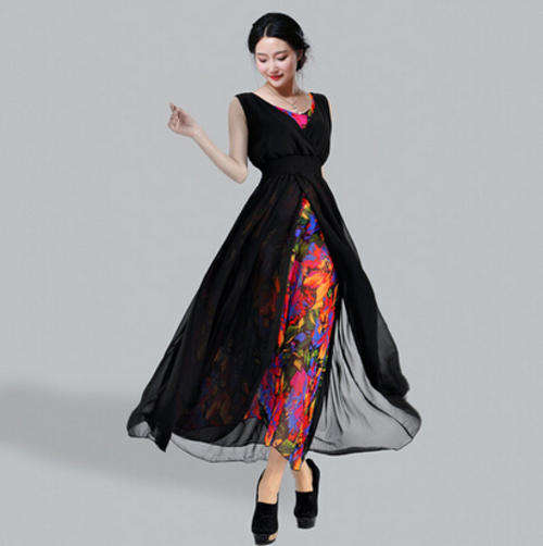 2015 Fashion UK Maxi Dress Long Dress Party Dress Work Dress Evening Dress
