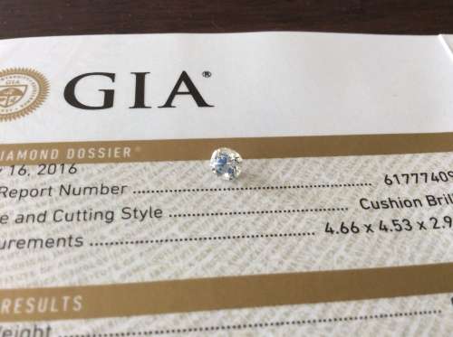 RAPAPORT VALUE**R10,000**GIA Certified 0.40 CT J SI2 Cushion Loose Diamond