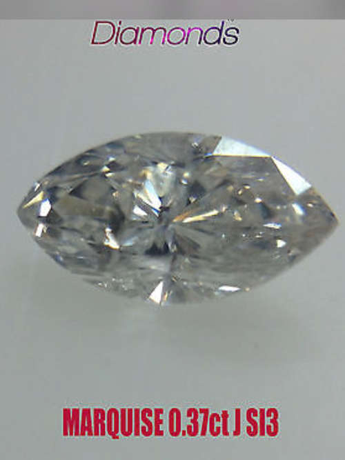 0.37ct Marquise J/ SI3 White & Clean Natural Diamond BEST PRICE +Free Shipping