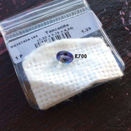1.35ct 100% AAA Natural TANZANITE Violet Blue IF