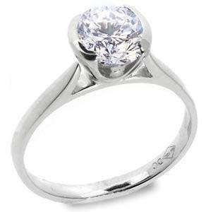 14K SOLID WHITE  GOLD ROUND BRILLIANT  DIAMOND SOLITAIRE RING!!   1.120TS!!    COLOUR: G /  SI1!