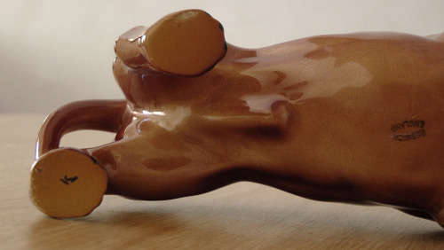Beswick Dachshund Dog Tan Figurine 361, England, Gloss, Vintage 1936-1983, Backstamped, EUC