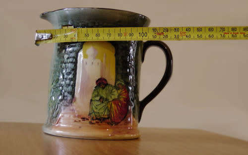 Royal Doulton Moorish Gateway Jug Tunis Allen D4601 c.1926 England Excellent