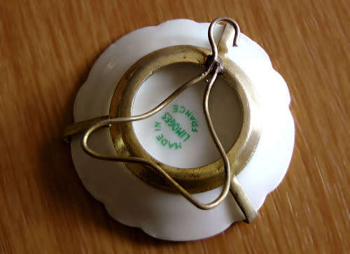 Vintage Limoges Porcelain Miniature Display Plate Gold-Rimmed Rococo Excellent Condition